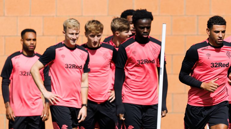 McInnes has inherited a large squad at Rangers
