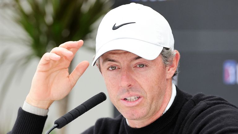 Rory McIlroy is in action at the Genesis Scottish Open ahead of The Open 