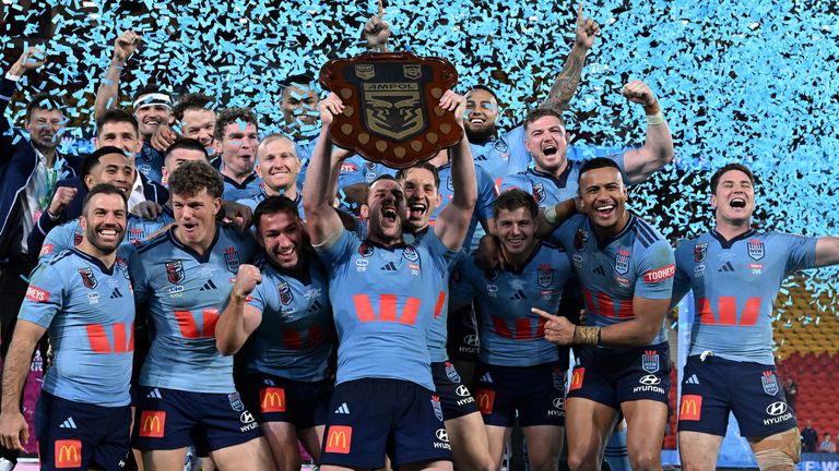 BRISBANE, AUSTRALIA - JULY 08: during game three of the Men's State of Origin series between Queensland Maroons and New South Wales Blues at Suncorp Stadium on July 08, 2026 in Brisbane, Australia. (Photo by Bradley Kanaris/Getty Images)