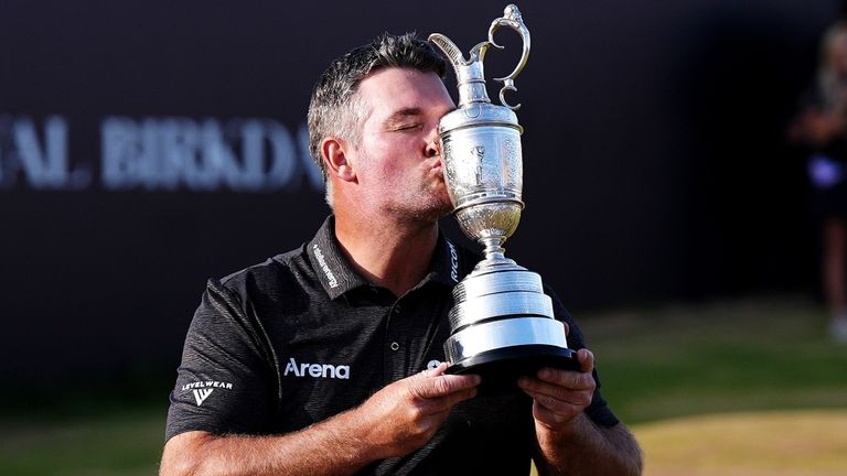 Ryan Fox kisses the Claret Jug after winning The Open at Royal Birkdale