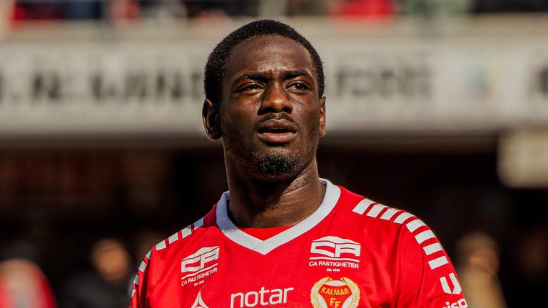 Charles Sagoe Jr is on loan at Swedish side Kalmar from Arsenal (Credit: Yasmin Al-Alousi)