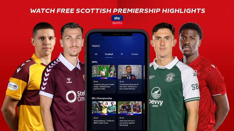 Watch free Scottish Premiership highlights on the Sky Sports app
