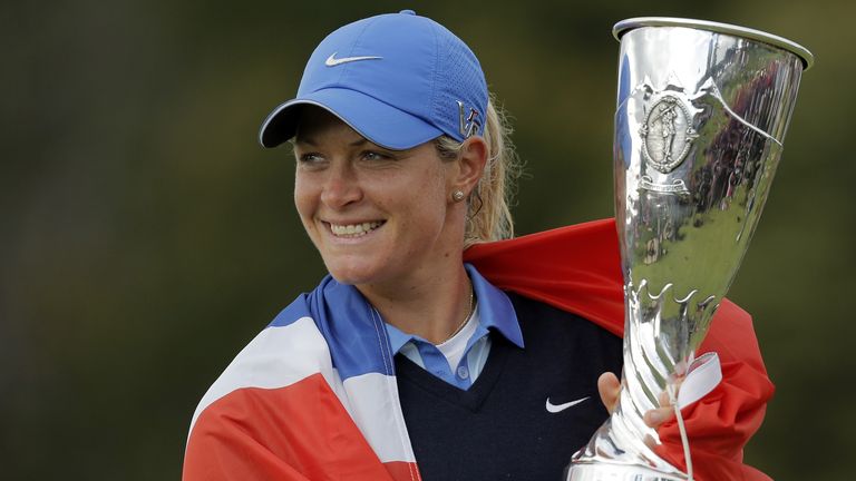 Suzann Pettersen foi a primeira jogadora a vencer o Campeonato Evian depois de este ter sido elevado a major em 2013 