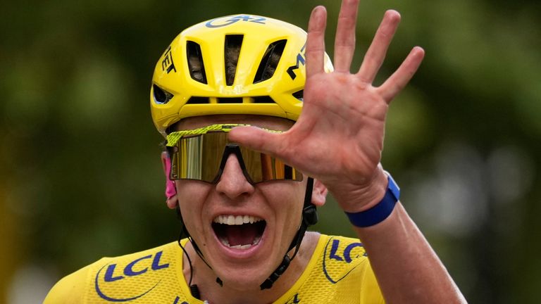 Slovenia's Tadej Pogacar wins the 2026 Tour de France (Associated Press)