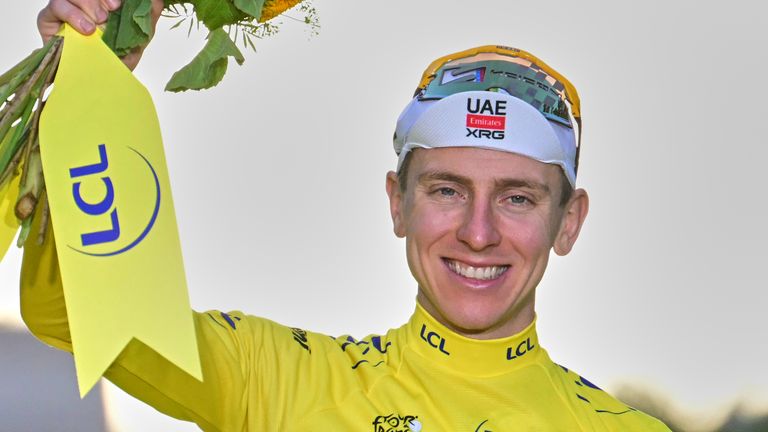 Slovenia's Tadej Pogacar wins the 206 Tour de France (Associated Press)