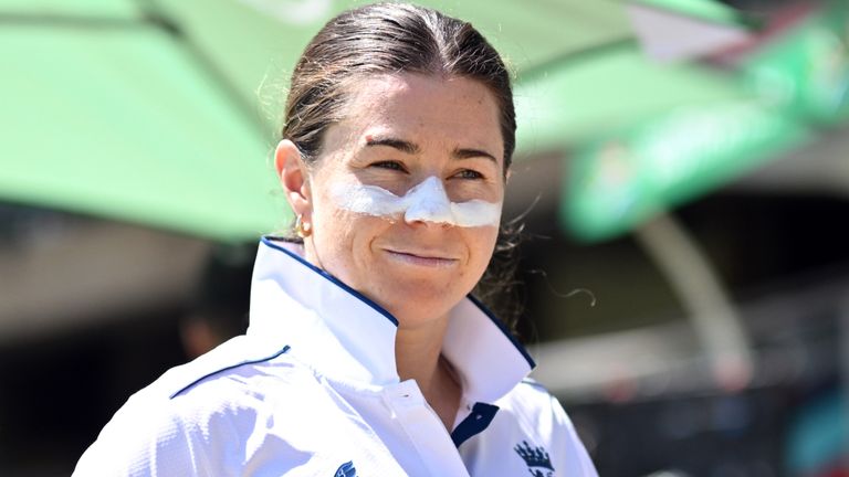  Tammy Beaumont of England  during day two of the Women's Test match between South Africa and England 