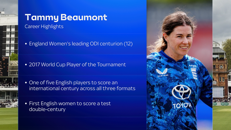 Tammy Beaumont's England career highlights