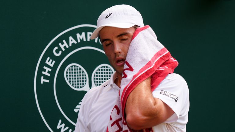 Arthur Fery at Wimbledon (PA)