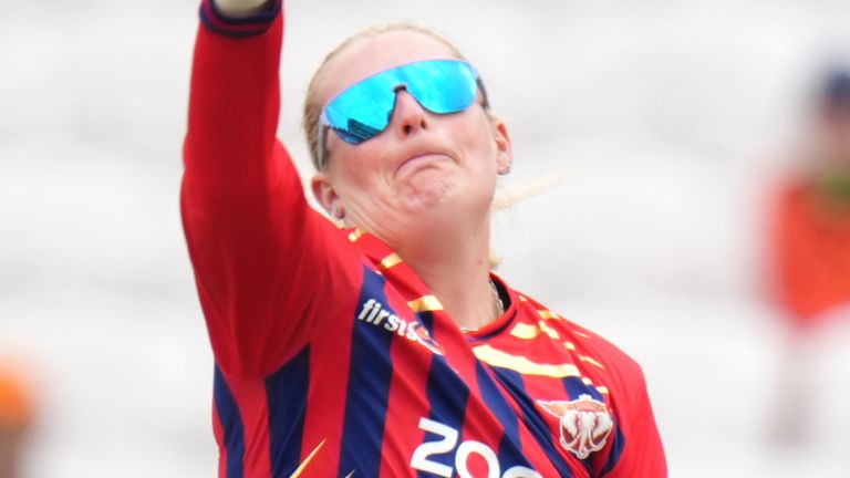 Sophie Ecclestone of Manchester Super Giants 