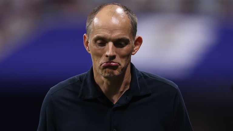 Thomas Tuchel reacts on the night that England exit the World Cup with defeat to Argentina