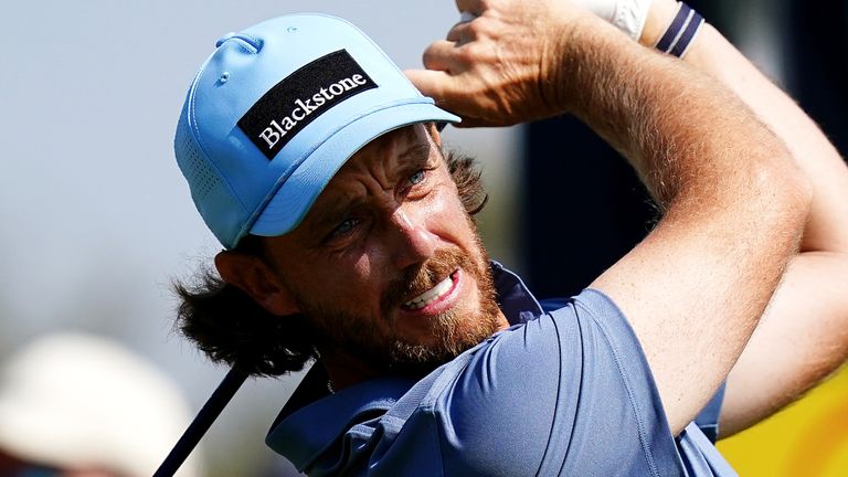 Tommy Fleetwood is set to tee off at 2.35pm on Saturday after moving to three under par, with a second-round 67