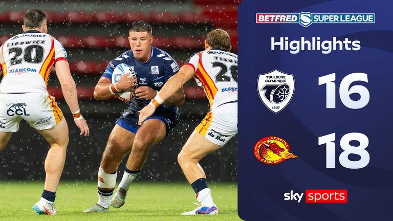 Highlights of the Super League match between Toulouse Olympique and Catalans Dragons