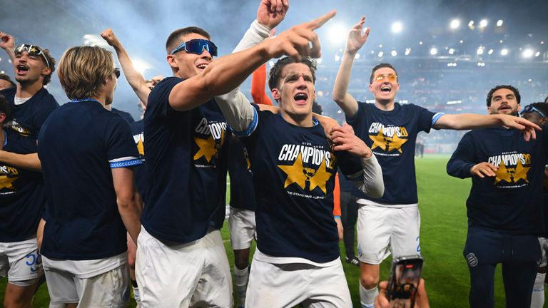 Tzolis' goals fired Club Brugge to the Belgian Pro League title last season