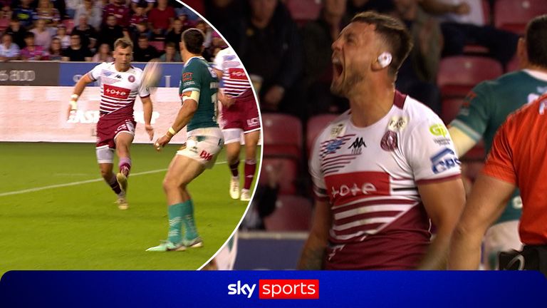 Wigan try