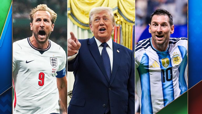Harry Kane, Donald Trump and Lionel Messi - three of the headline-grabbing names at the 2026 World Cup so far