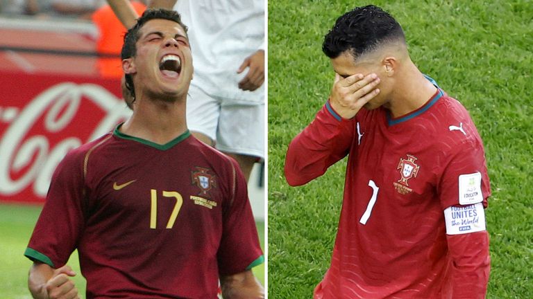 Cristiano Ronaldo at the 2006 and 2026 World Cups