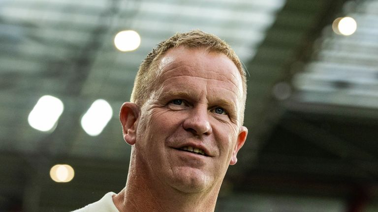 Hearts head coach Wouter Vrancken 