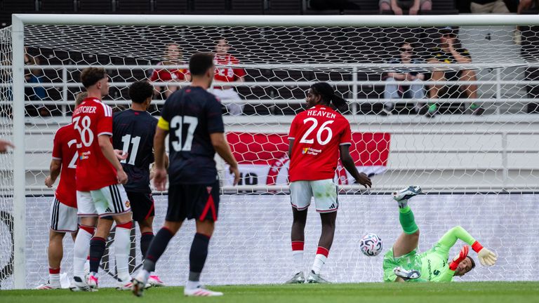 Smith gives Wrexham the lead against Man Utd