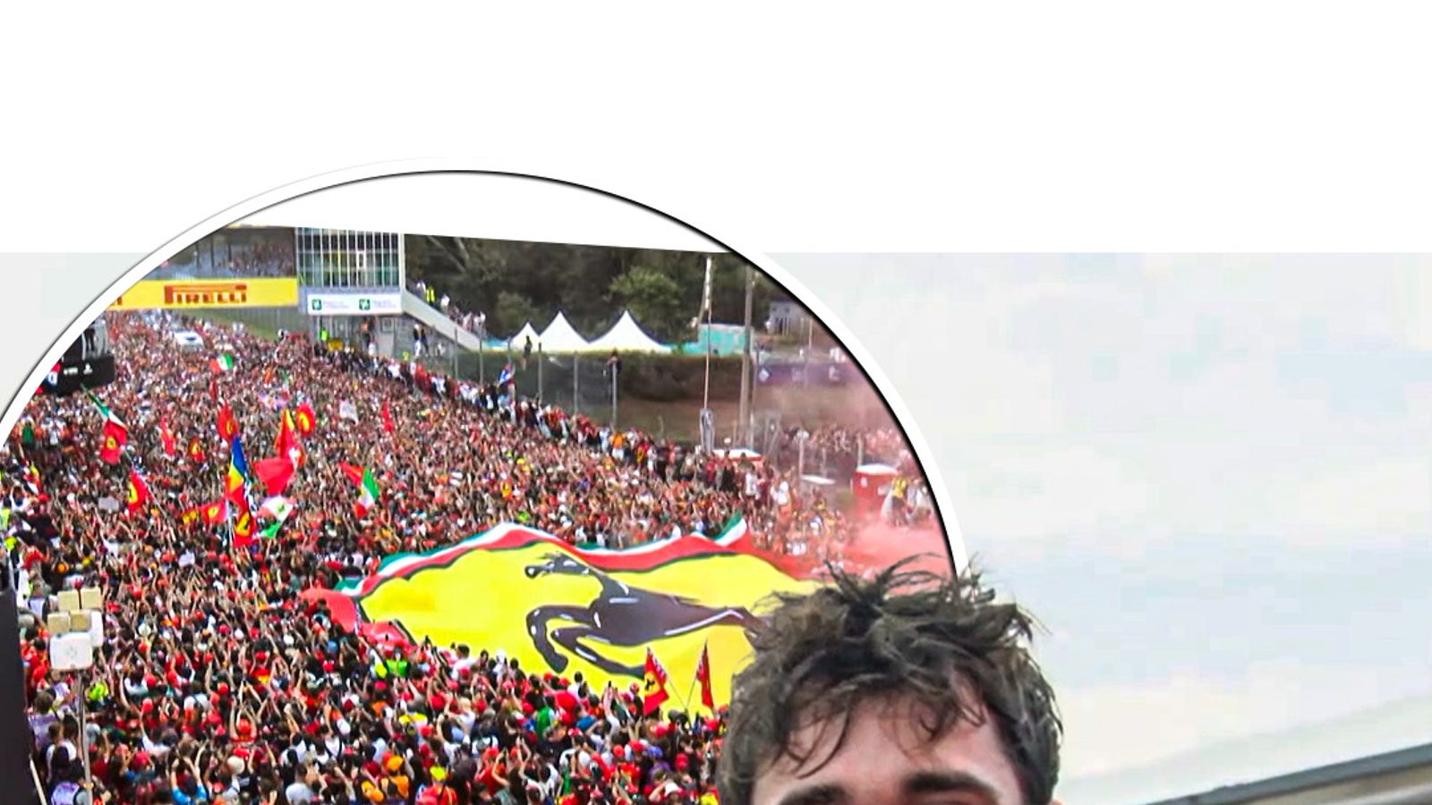 When Leclerc celebrated his 2024 Monza win with the Tifosi
