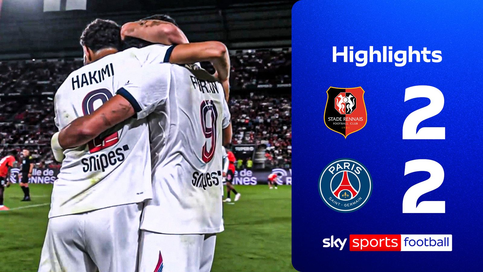 Rennes vs PSG: Highlights and Goals from Ligue 1 Thriller