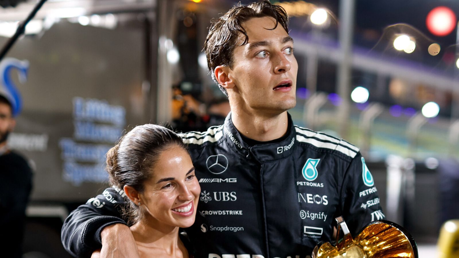 Russell announces engagement to long-term partner Montero Mundt