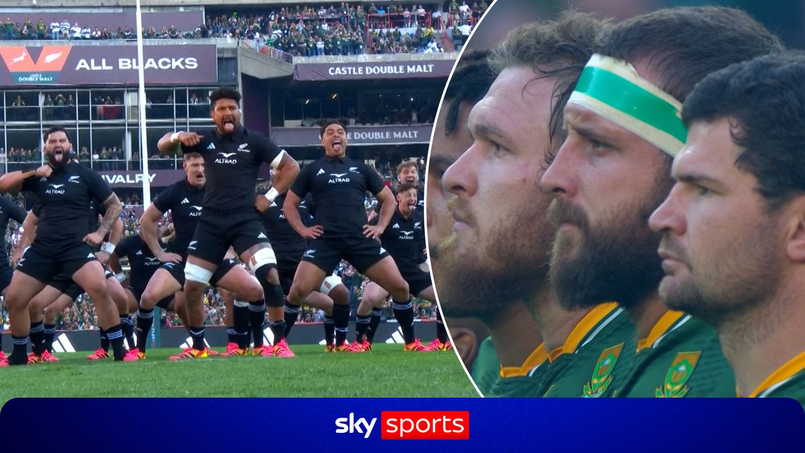 Greatest Rivalry: All Blacks perform haka before South Africa vs New Zealand first Test at Ellis Park