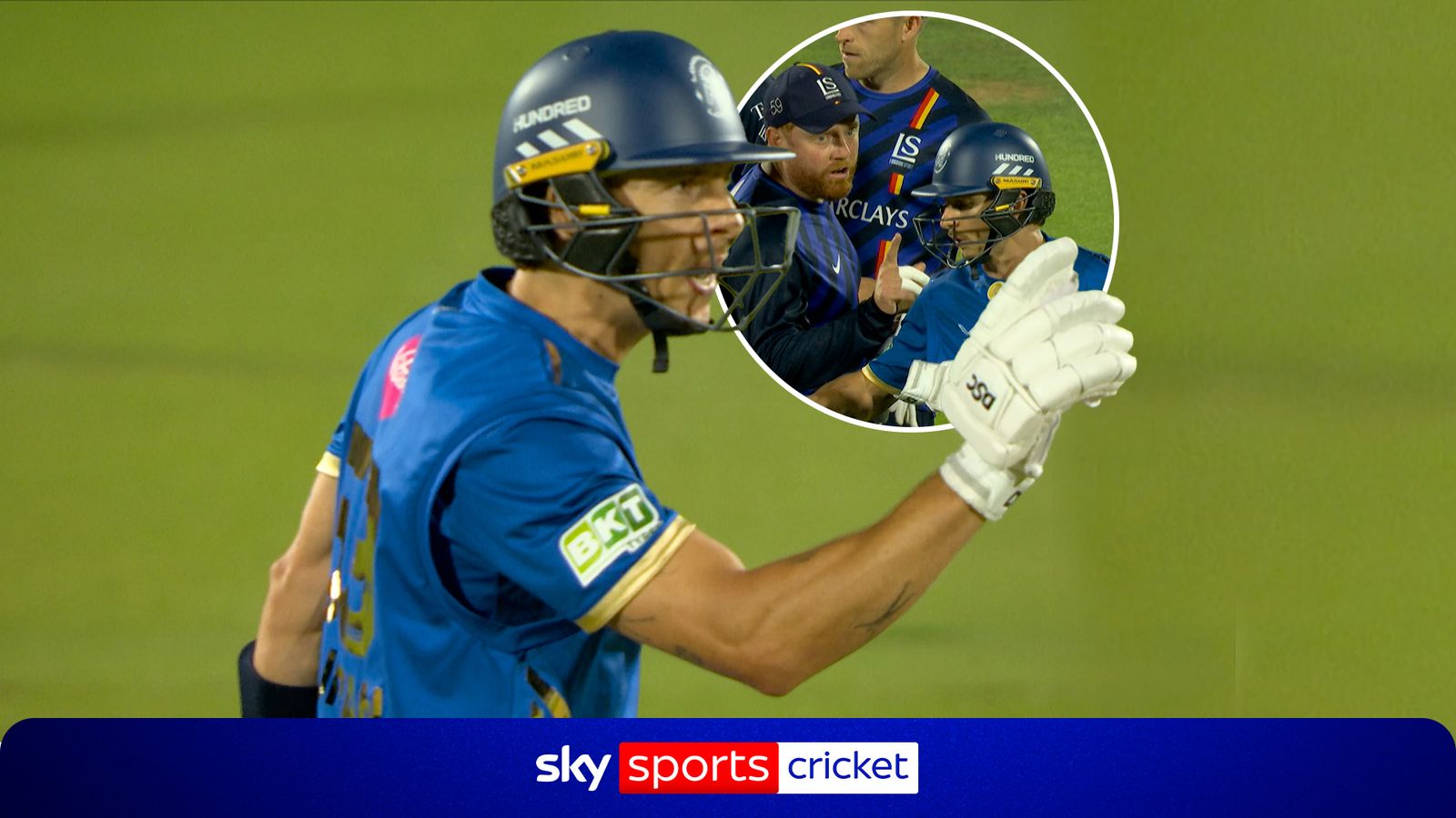 The Hundred: Former England team-mates CLASH after final ball!