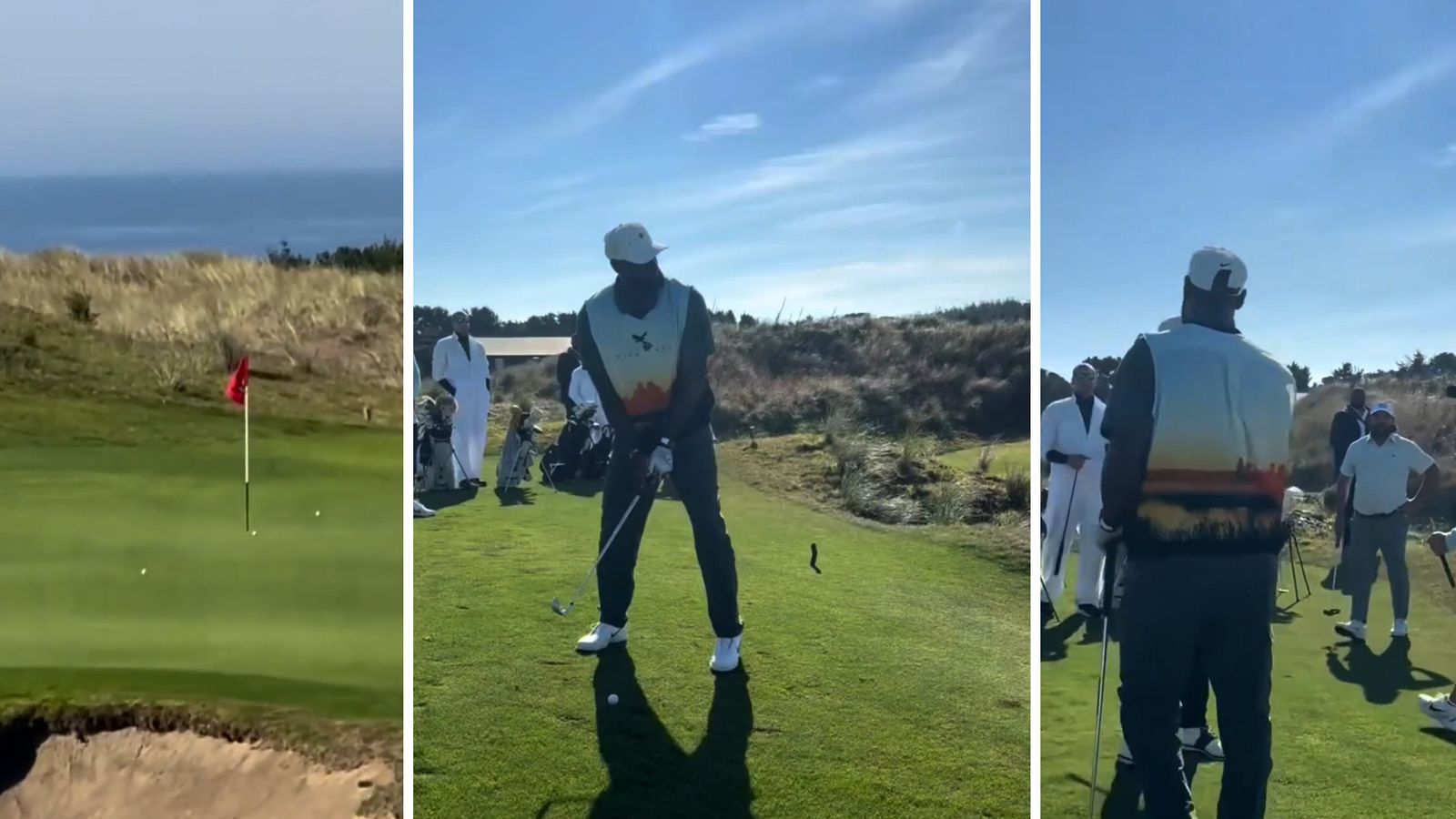 LeBron James INCHES away from stunning hole-in-one!
