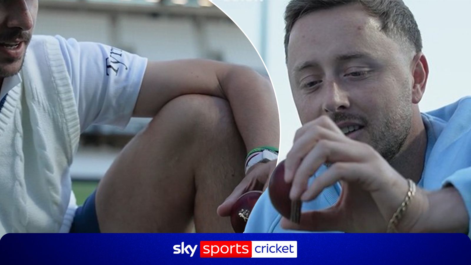 Robinson receives half a match ball | Wife and baby go WILD after first-ball wicket!
