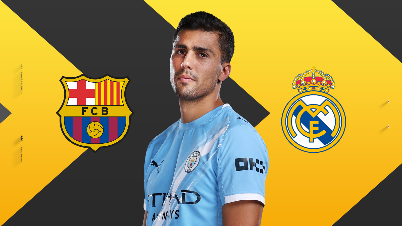 برشلونة وريال مدريد يتنافسان على نجم مانشستر سيتي الإسباني رودري