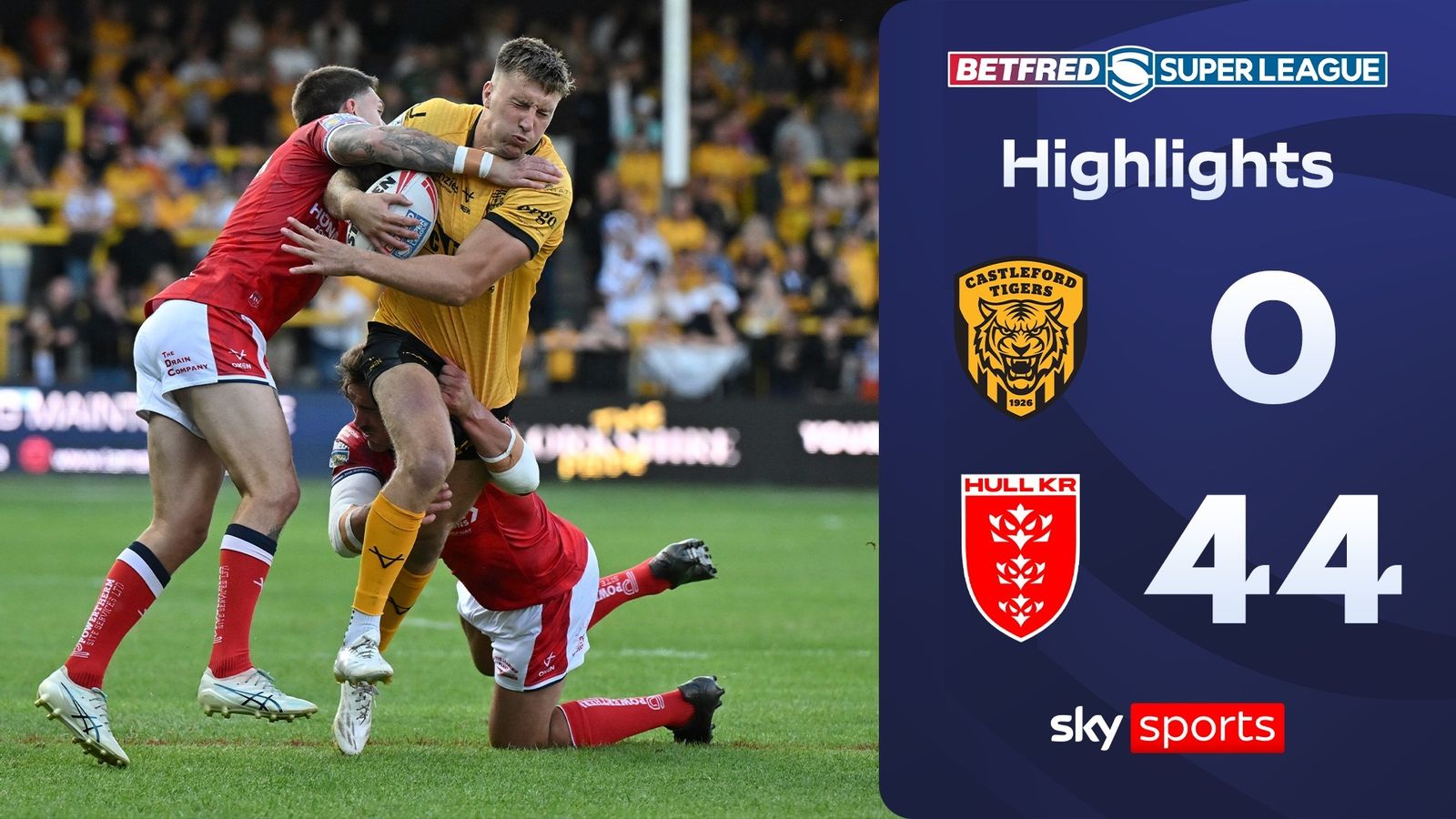 Hull KR thump Castleford 44-0 