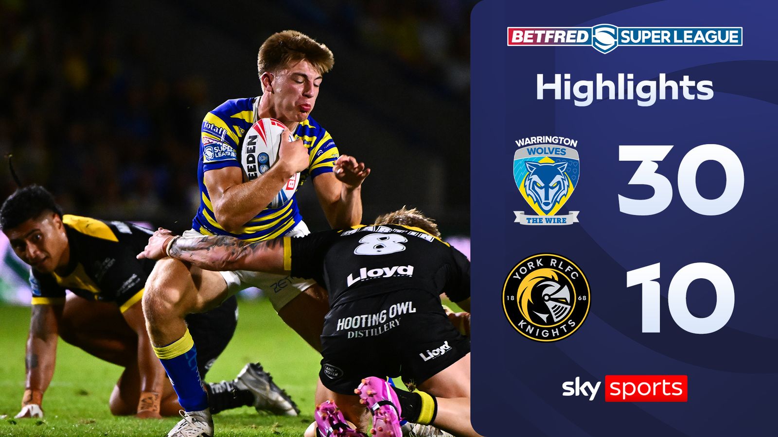 Warrington Wolves 30-10 York Knights | Super League highlights
