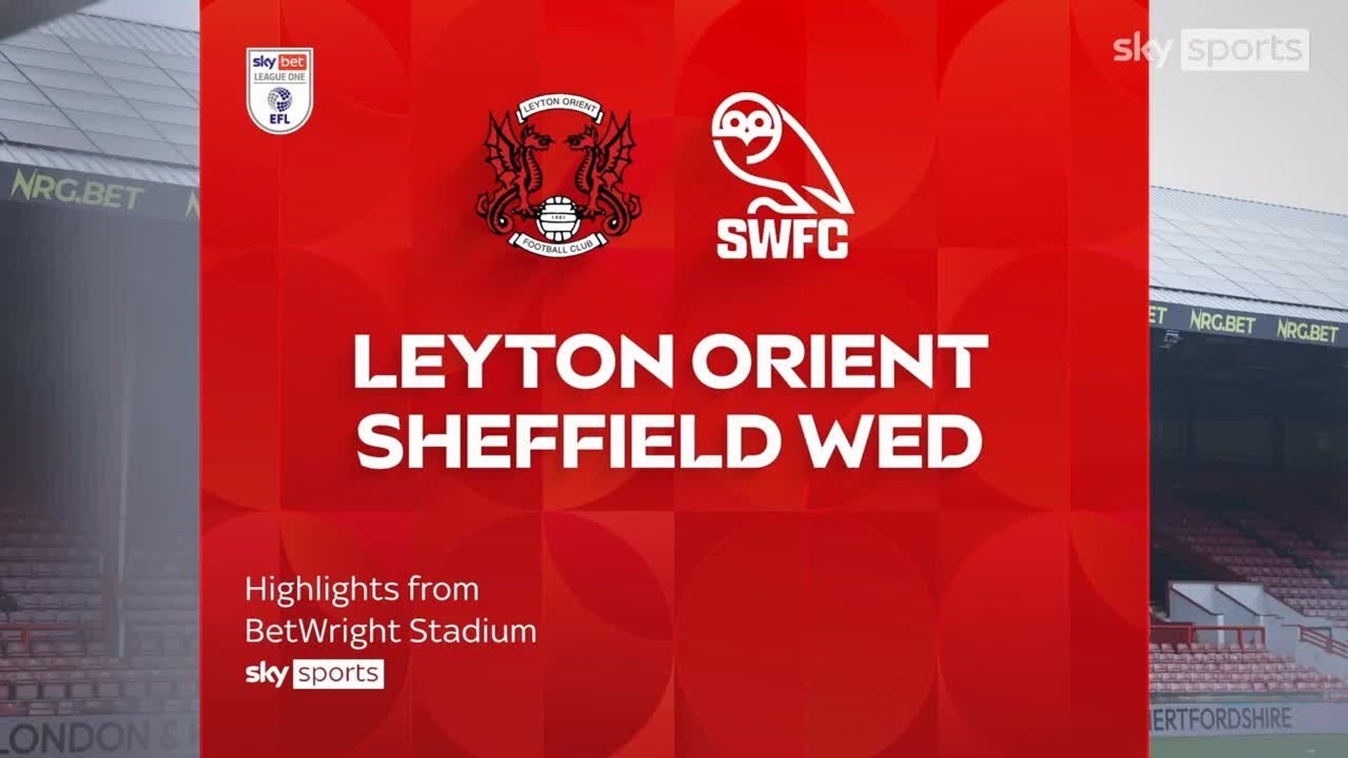 Leyton Orient 1-2 Sheffield Wednesday