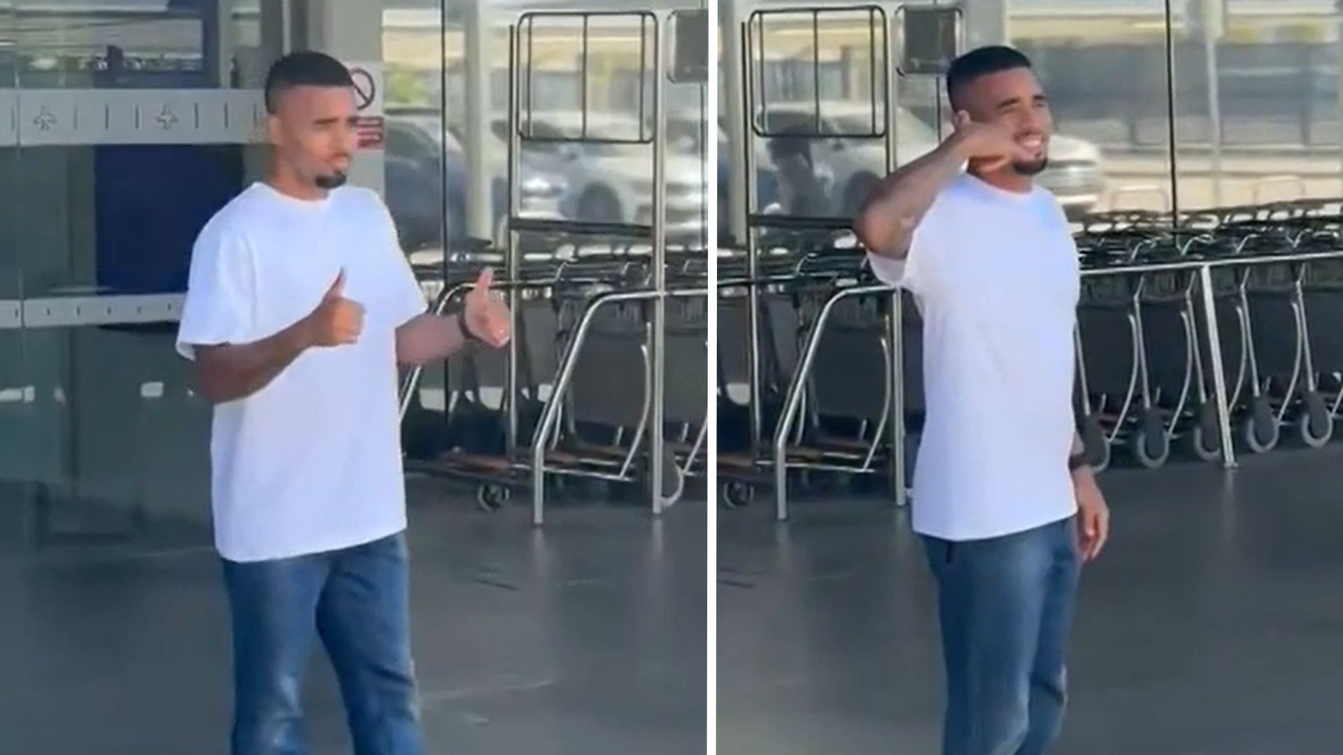Gabriel Jesus spotted at Barcelona airport ahead of move from Arsenal
