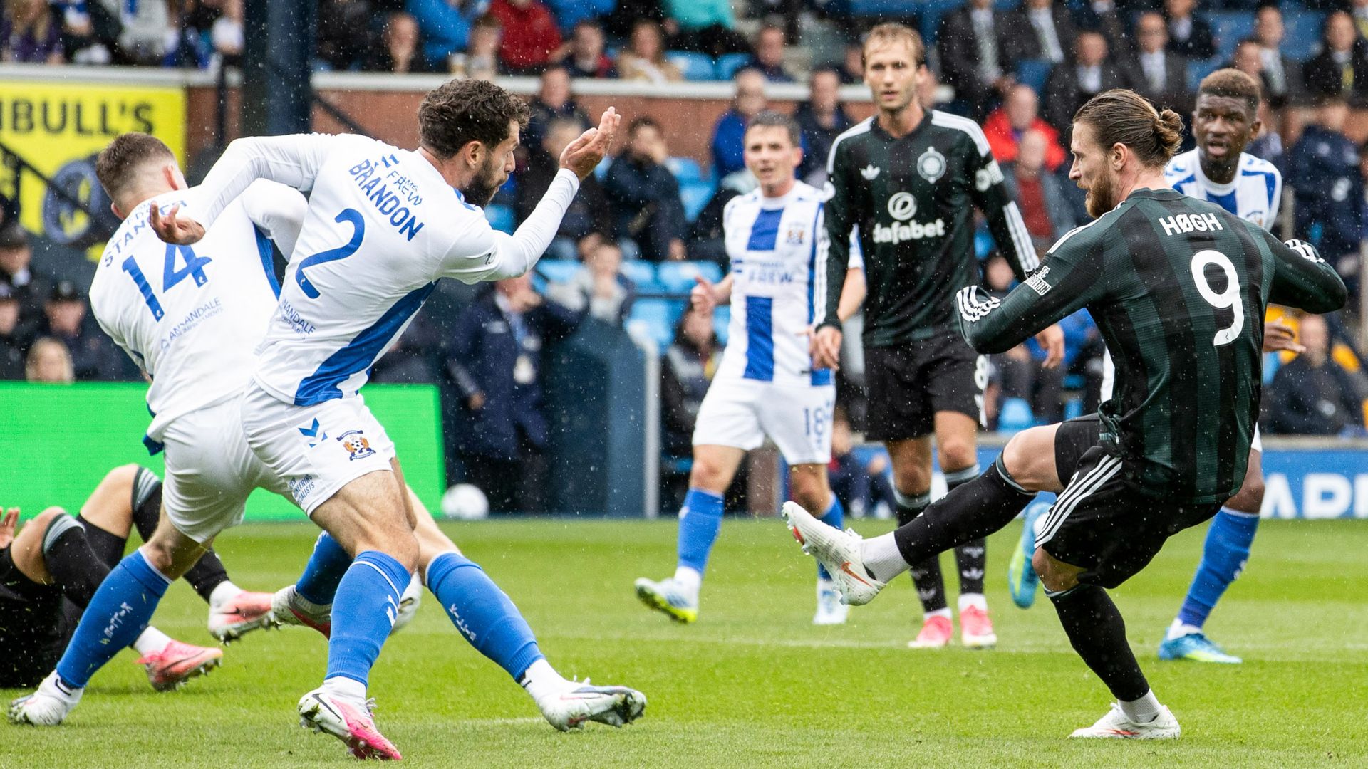 Hogh hits first half hat-trick for Celtic at Kilmarnock LIVE!