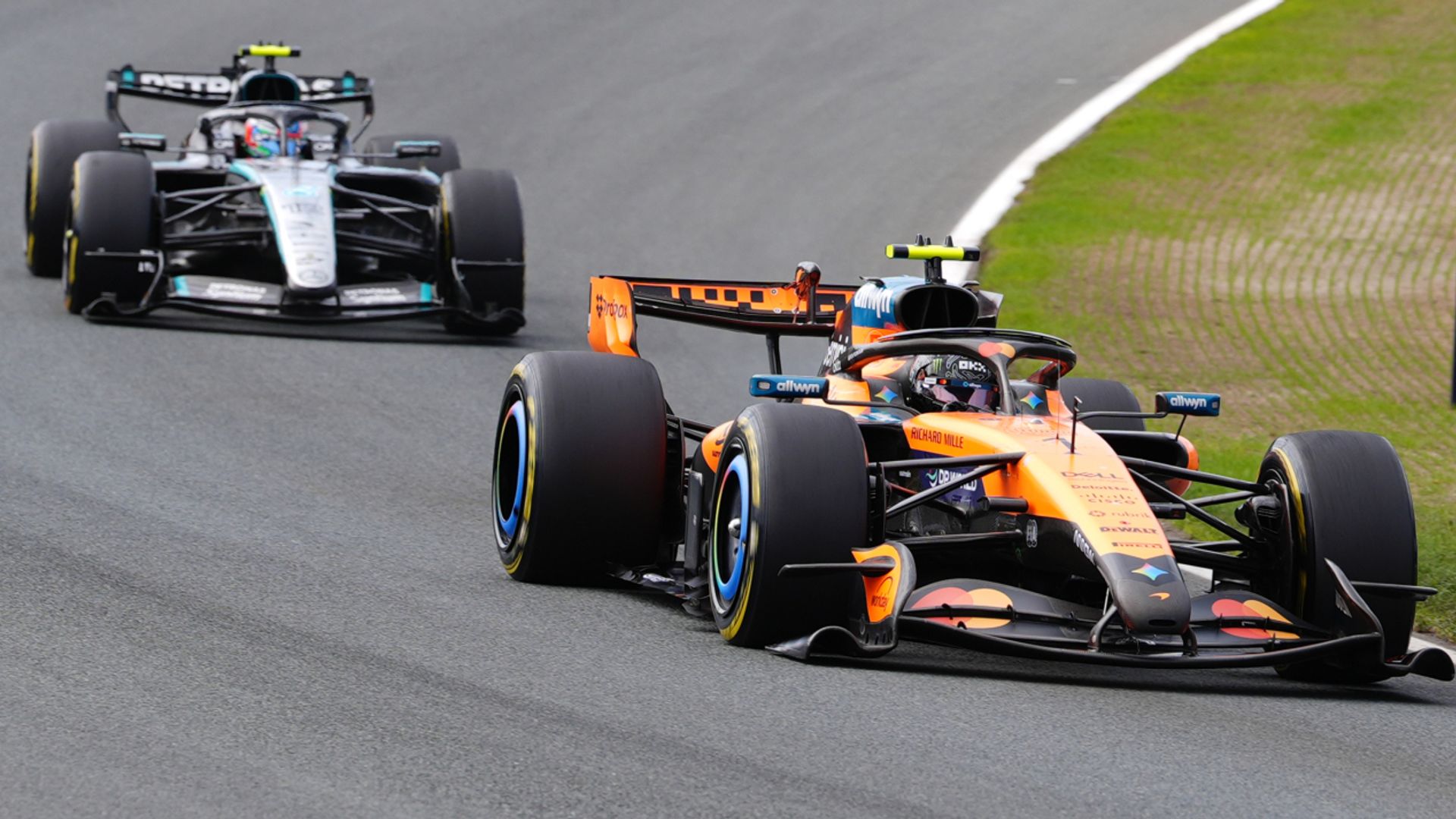 Dutch GP: Norris leads Antonelli as Hamilton chases Russell for podium LIVE!