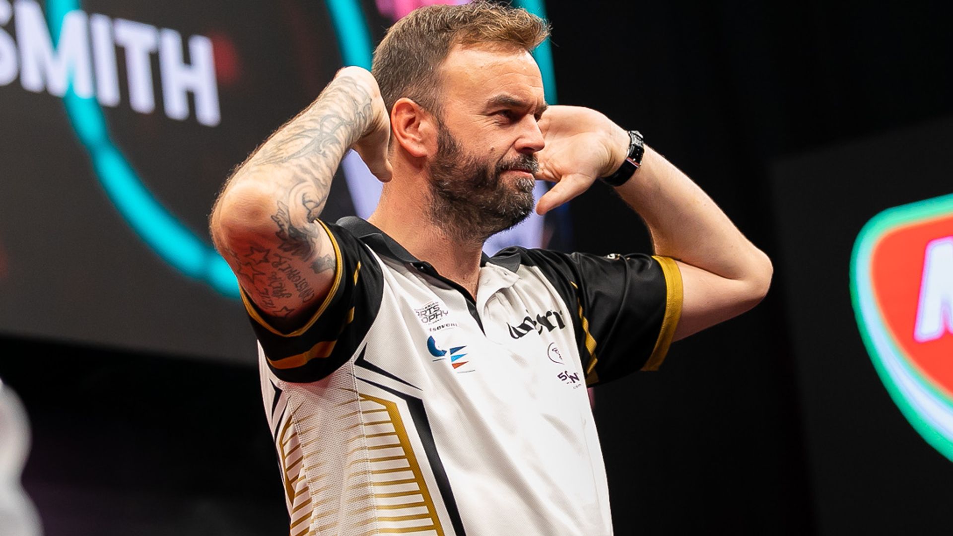 European Championship Darts LIVE! Smith in action after Woodhouse nine-darter