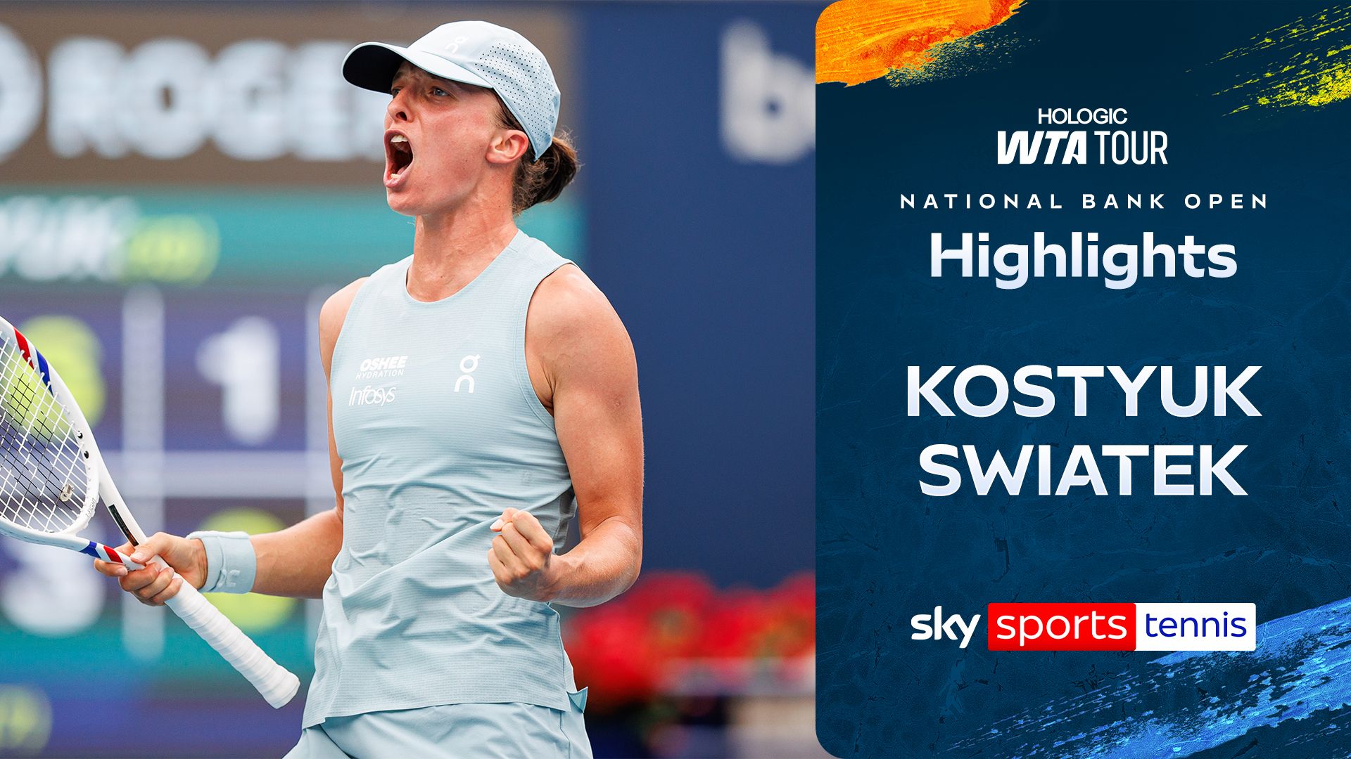 Swiatek pulls off comeback win over Kostyuk in Canada