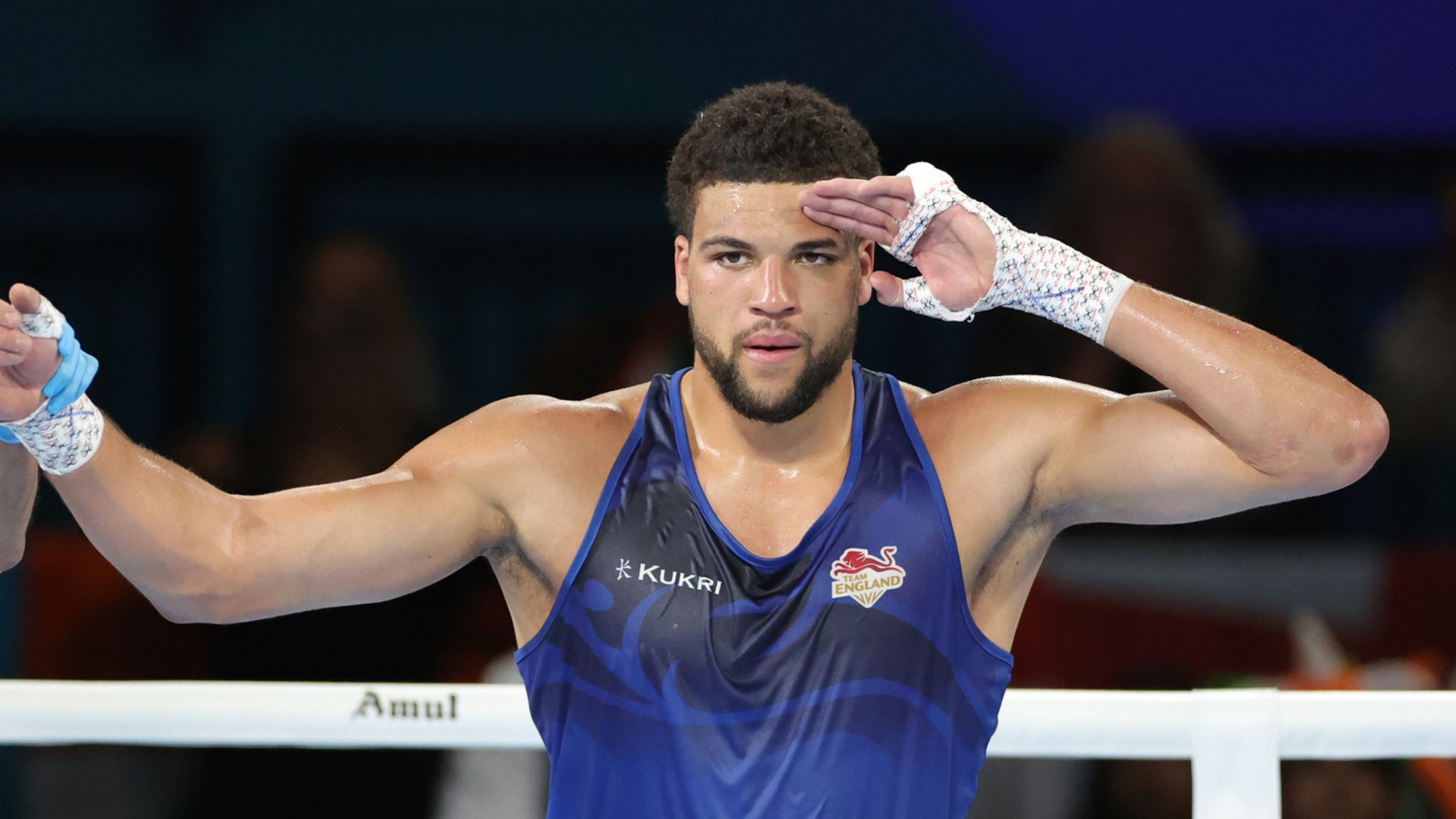 Damar Thomas won the Commonwealth Games in Glasgow