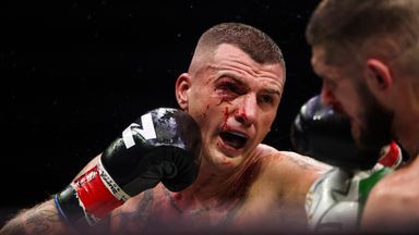 Joe Ward rescues career with valiant Artjom Kasparian win as Stevie McKenna and Sam Hickey take stunning one-punch finishes 4 Coyle picked up a cut early in the fight (Photo: Ed Mulholland/Zuffa Boxing)