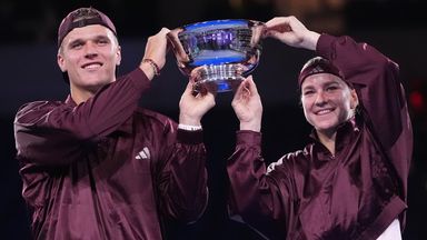 Jakub Mensik and Karolina Muchova won the US Open mixed doubles championship
