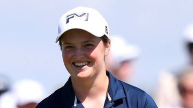 Lottie Woad partnered Hull for all four sessions during her Solheim Cup debut