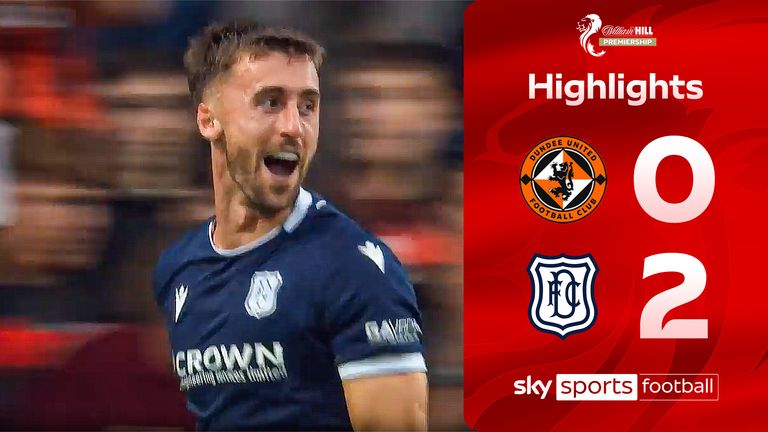 Watch highlights from the Scottish Premiership match between Dundee United and Dundee.