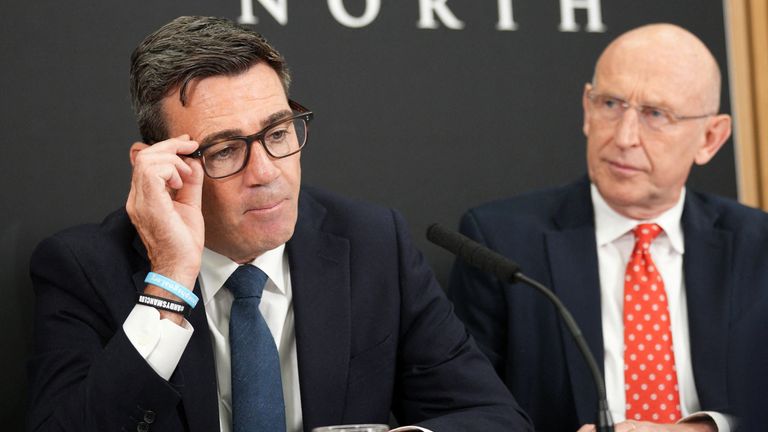 Andy Burnham and Chancellor John Healey. File pic: Reuters
