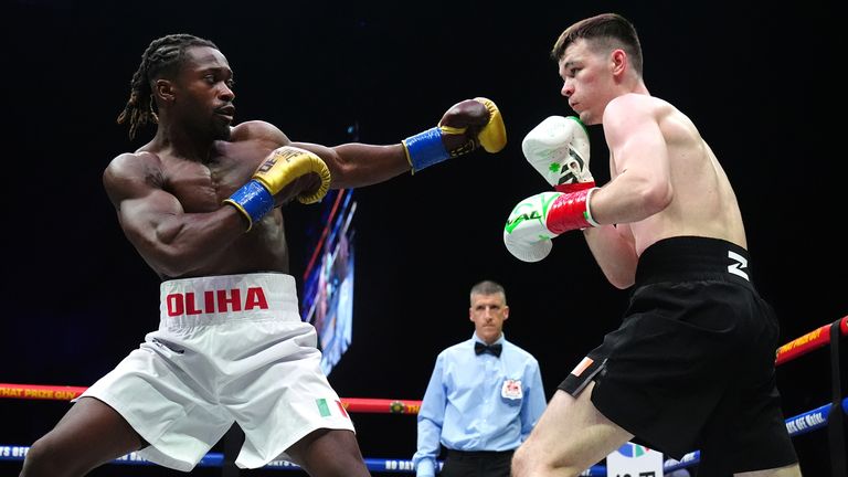 McKenna and Oliha were both unbeaten coming into this world title fight