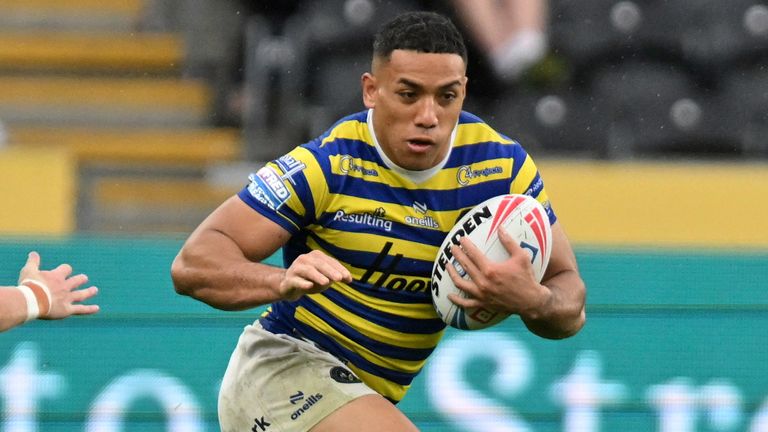 Warrington's Albert Hopoate in action  (Matthew Merrick/SWpix.com)