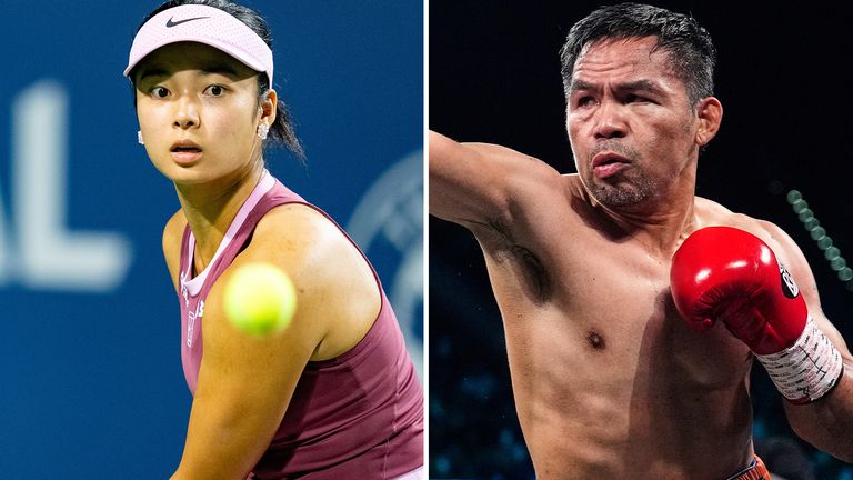 Alex Eala and Manny Pacquiao