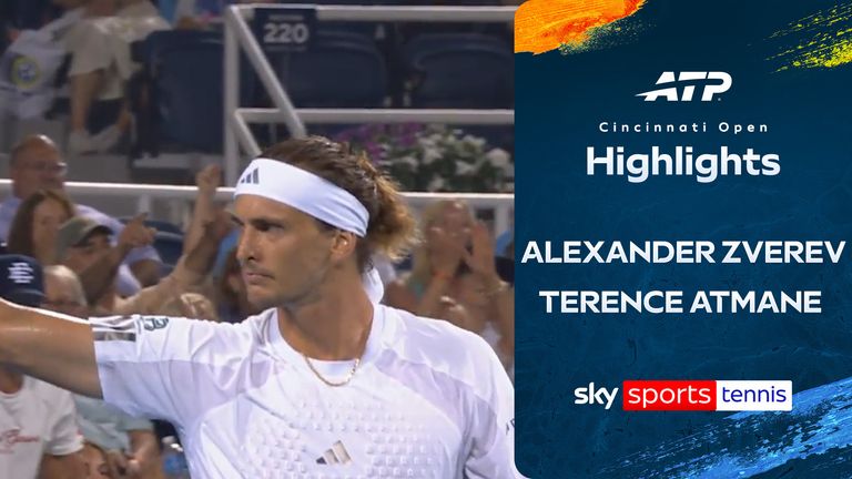Alexander Zverev vs Terence Atmane | Cincinnati Open highlights