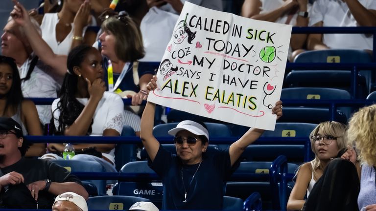 Eala has drawn huge support from the Filipino community at her matches
