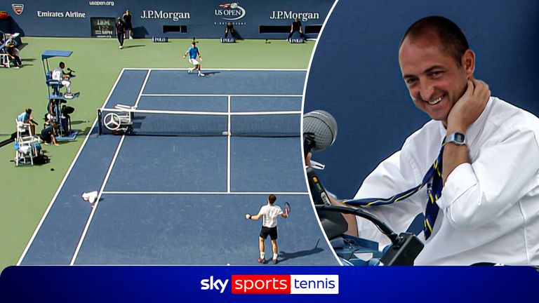 Crazy wind when Murray faced Berdych